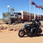 Bernard et sa femme au guidon de leur moto