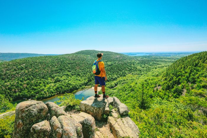 Le sommet de la Up Cadillac Mountain Hike